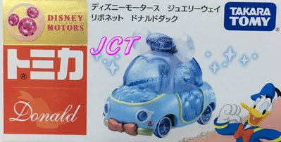 JCT TOMICA 多美小汽車—DISNEY JW粉鑽蝴蝶結小車 唐老鴨 134343