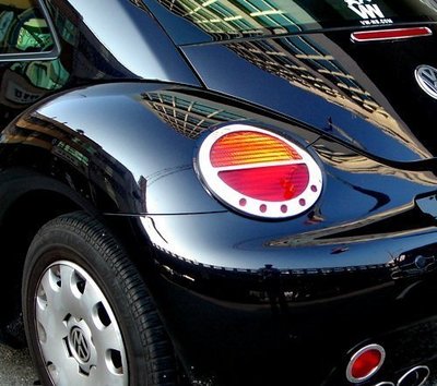 現貨熱銷-易車汽配 VW 福斯 金龜車 Beetle 1999~2005 改裝 鍍鉻車燈框 後燈框 尾燈框 燈框 飾貼