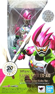 日本正版 萬代 SHF 假面騎士EX-AID 行動玩家2級20 Kamen Rider Kicks 可動 公仔 日本代購