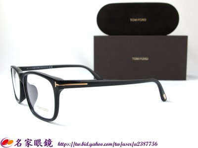 《名家眼鏡》TOM FORD 時尚簡約黑色光學膠框TF4303 002【台南成大店】