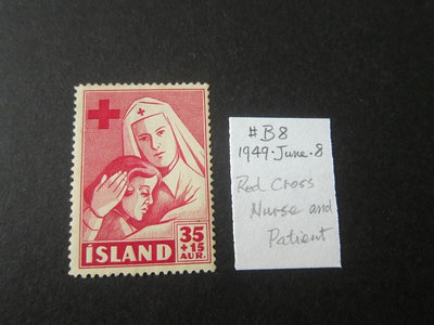 【雲品14】冰島Iceland 紅十字會,防癆,護士醫生郵票 MNG 庫號#B528 14143