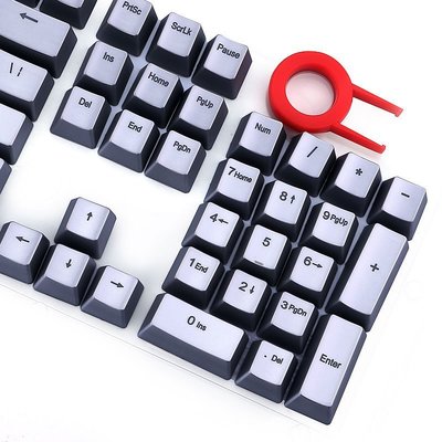 現貨 機械鍵盤E元素104彩色PBT個性雙色青軸cosg游戲lol透光機械鍵盤定制矮鍵帽