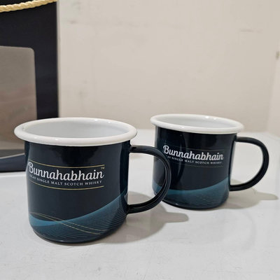 【全新】布納哈本Bunnahabhain海潮琺瑯杯 琺瑯杯 馬克杯 水杯
