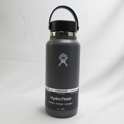 Hydro Flask 寬口真空保溫鋼瓶 32OZ 不鏽鋼 HFW32BTS010 石板灰【iSport愛運動】