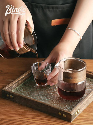 Bincoo復古手沖咖啡壺套裝耐熱玻璃分享壺冰滴掛耳咖啡分享杯日式~大麥小鋪