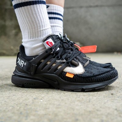 Off White x Nike Air Presto 純黑百搭魚骨鞋慢跑鞋AA3830-002 | Yahoo