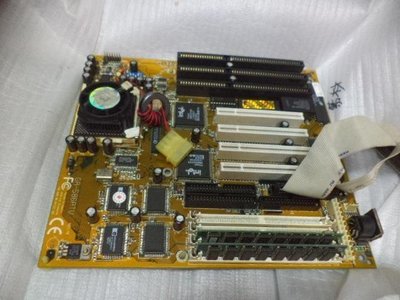 【電腦零件補給站】技嘉GA-586ATV ISA工業主機板 + CPU含風扇 + 記憶體整套
