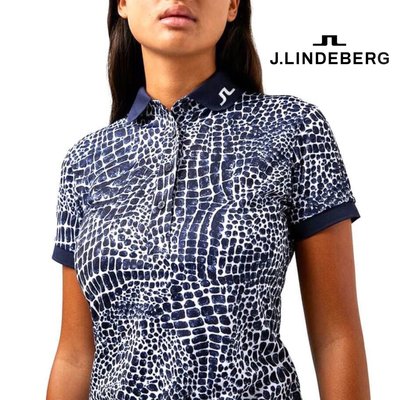 【貓掌村GOLF】J.Lindeberg 女款高爾夫鱷魚紋 短袖polo衫