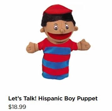 特價！黑人戴帽子男孩可以張嘴巴手偶課堂互動教具