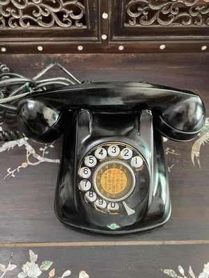 阿公的舊情人 古董 老電木 老電話 黑色 非600型