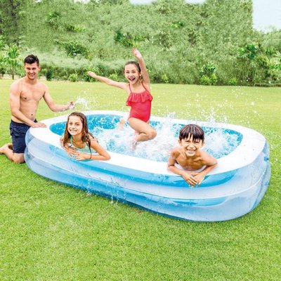 美國INTEX56483小型水池充氣水池兒童戲水 游泳池兒童海洋泳池