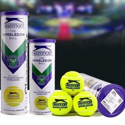 Slazenger史萊辛格網球 溫網鐵罐膠罐比賽用球3粒/4粒裝整箱~特價