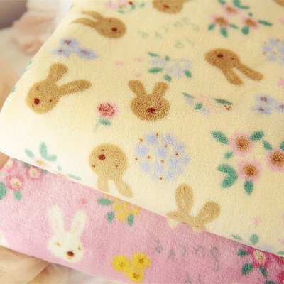 嘉芸的店 日本帶回精緻毛毯 法國兔 砂糖兔 東京海度限定 日本珊瑚絨暖暖毯200*200CM 可超取 可刷卡