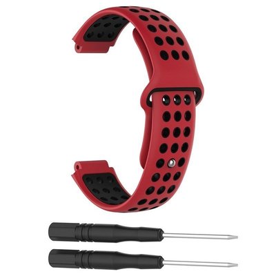 熱銷 Garmin Watch Approach S20 S6 S5 智慧手錶 錶帶 柔軟 雙色 矽膠 透氣 替換 錶鍊-可開發票