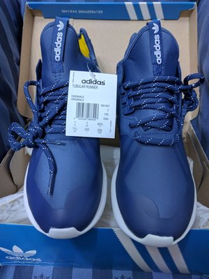 『BAN'S SHOP』adidas Originals Tubular  藍色款 UK7  全新 英國購回 類似Y-3 限時95折