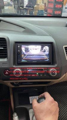 Honda Civic K12升級植入㊣ SONY XAV-AX1000 6.2吋 藍芽觸控螢幕主機 +外掛式倒車鏡頭