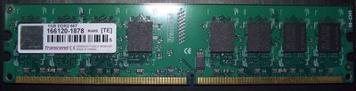 1GB DDR2-667正創見雙面顆粒 記憶體TS128MLQ64V6J終身保固[TE]桌上型RAM終保ROHS桌機1G