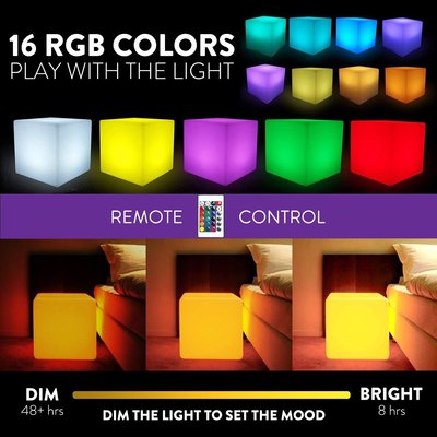 Mr.Go 3D立體 遙控 16 RGB色 LED 夜燈 共6種尺寸 防水耐重 ~ 請詢問價格/庫存