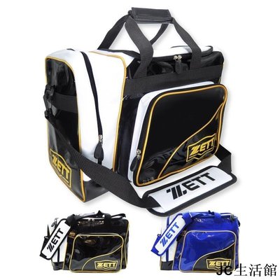 【RUNCHEN】ZETT捷多BAT-515單肩運動包 健身房包 棒球裝備袋 包多功能包黑藍 AIE2-雙喜生活館