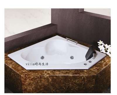 --villa時尚生活--簡約H~502五角形浴缸 130*130*55 公分 空缸