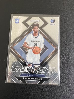 2021-22 Prizm Grizzlies灰熊 Emergent Ziaire Williams RC 特卡