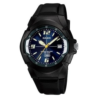 CASIO WATCH 卡西歐深藍面休閒個性運動膠帶腕錶 型號：MW-600F-2A【神梭鐘錶】