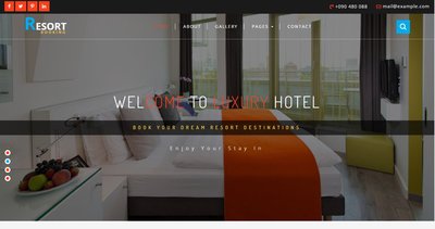 Resort a Hotel Category 響應式網頁模板、HTML5+CSS3、網頁特效  #07043