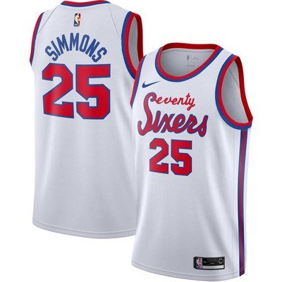 班·西蒙斯(Ben Simmons) NBA 費城76人隊 球衣 25號