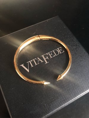 超新真品 vita Fede mini ultra 金色迷你版 尖頭手環 S號