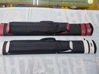 【國華撞球】日本進口MEZZ MS-24黑紅 黑白 6孔球筒 2大4小適合裝雙前截 跳桿 衝桿 可提、雙肩背兩用