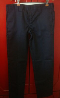 【Dickies】海軍藍休閒長褲 32X32號/平量約34腰