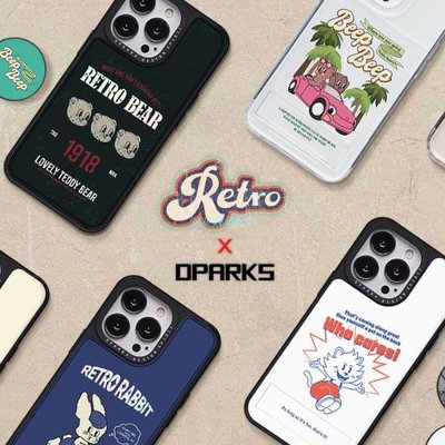 韓國手機殼Dparks Retro 放卡手機殼 片盒 情侶手機殼 iPhone 全型號+三星
