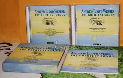 Andrew Lloyd Webber-THE GREATEST SONGS,雙CD,1995年,滾石唱片