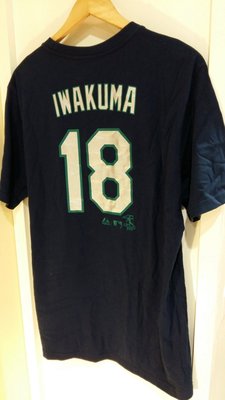 MLB Majestic美國大聯盟 水手隊 IWAKUMA背號短袖T恤-丈青