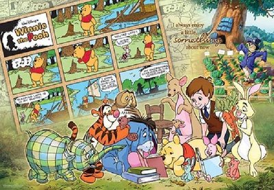 P2 拼圖 HPD01000-085 Winnie The Pooh小熊維尼(2)1000 片盒裝拼圖【小瓶子的雜貨小舖
