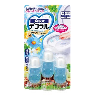 日本【小林製藥】BLUELET DECO馬桶清潔芳香花辦凝膠-清新薄荷 3入