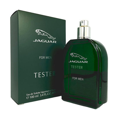 ☆MOMO小屋☆ Jaguar 綠色經典 男性淡香水 100ml TESTER 環保盒無蓋