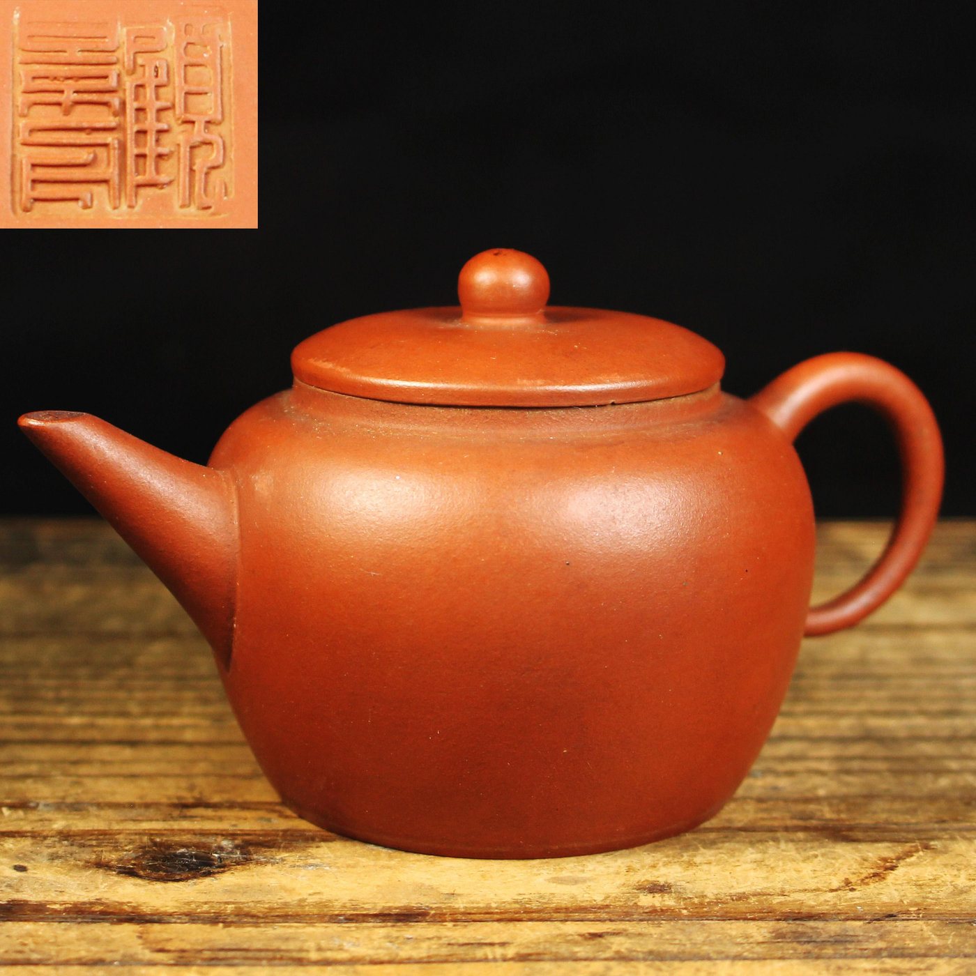 今季ブランド □ 中国古陶磁 □ 王雙華制 筒描梅花文 木瓜形 紫砂茶壺 