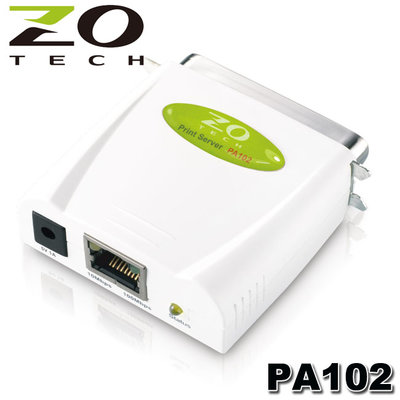 【MR3C】含稅 ZO TECH 零壹 PA102 單埠 企業級高速平行埠印表伺服器(Parallel 36pin)
