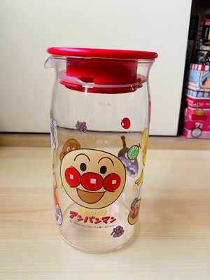 日本製 麵包超人家族 紅色瓶蓋水瓶 水壺 約500 CC 熱水可
