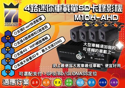 4路迷你車載單SD卡錄影機 M10H-AHD