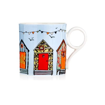 點點蘑菇屋{馬克杯}英國ROYAL DUKE歐洲房屋骨瓷馬克杯 骨瓷杯 水杯 奶茶杯 彩色房子 現貨 附精緻禮盒．