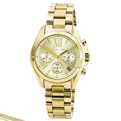 雅格時尚精品代購Michael Kors MK手錶 金色 熱吻巴黎三環計時手錶腕錶 經典手錶 MK5798美國正品