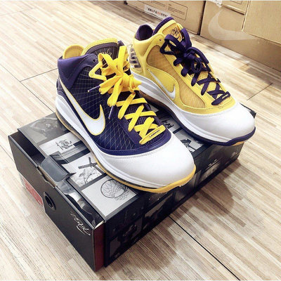 Nike Lebron 7 Media Day 紫金鴛鴦 詹姆斯 籃球 CW2300-500潮鞋
