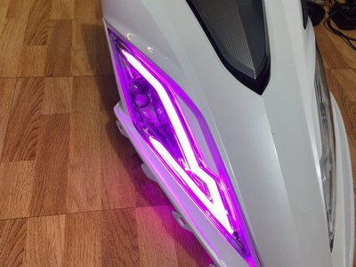【炬霸科技】G6 LED 水晶 導光 方向燈 總成。125 150 ABS 光條 光柱 小燈 紫光 限定版 紫色 導光條