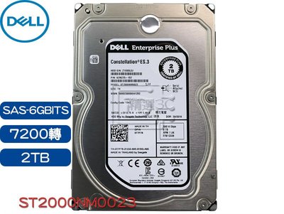 全新 Dell伺服器專用硬碟 ST2000NM0023 2TB 7.2K 3.5吋 SAS介面 01P7DP