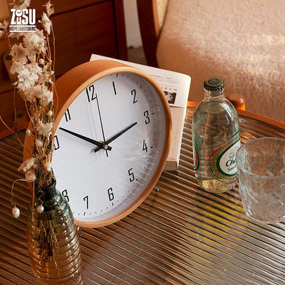 時鐘 實木座鐘臺鐘桌面時鐘客廳擺放家用臺式現代坐鐘簡約擺鐘鐘錶擺件