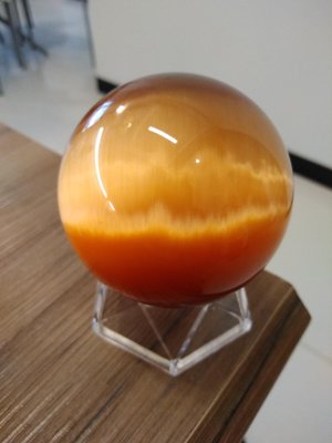 橘色5.5cm貓眼石球