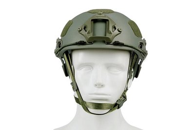 [01] WST-AF 二合一 戰術頭盔 綠 ( 軍用生存遊戲鎮暴警察軍人士兵鋼盔頭盔防彈安全帽護具海豹運動自行車滑板
