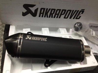 AKRAPOVIC 黑色蠍子排氣管 【VESPA GT200 GTV250 / GTS300 專用】(黑色雷刻版上市供應中)